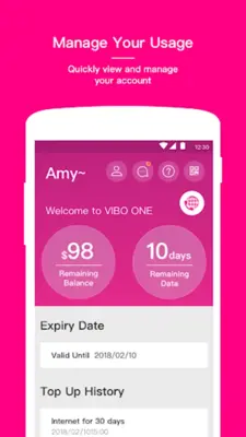 VIBO ONE android App screenshot 2